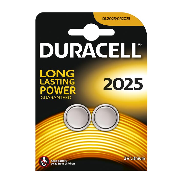 DURACELL LITHIUM KNOOPCEL CR2025 3VOLT
