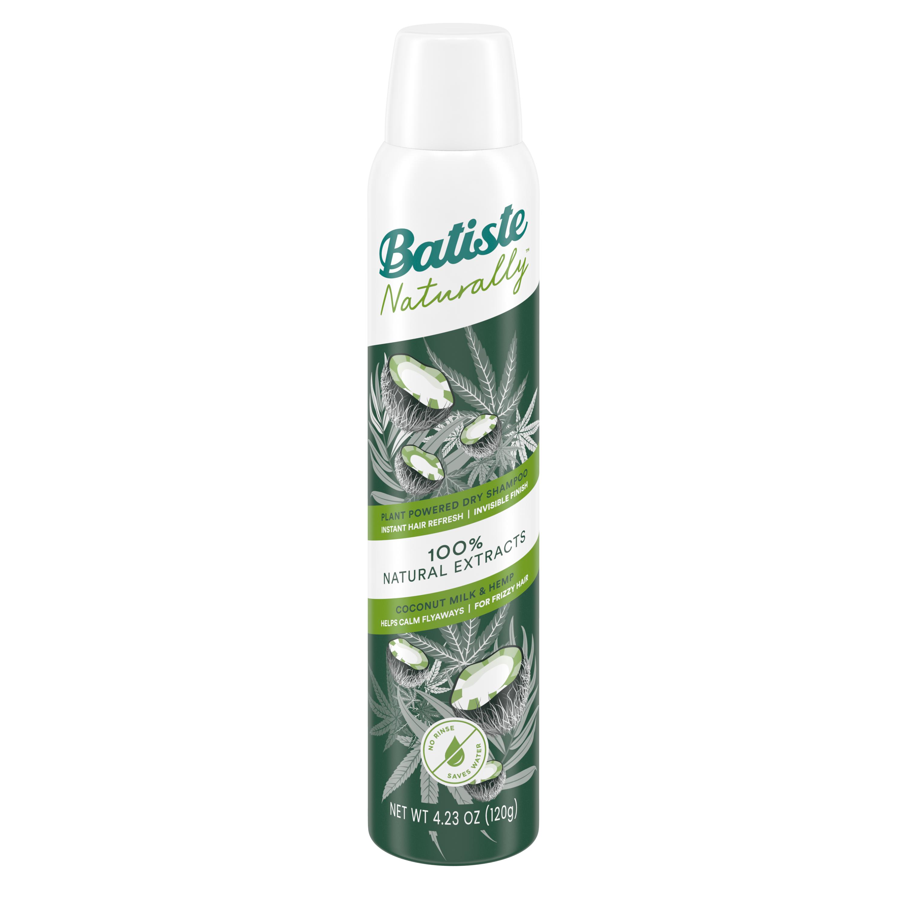 BATISTE DROOGSHAMPOO NATURALLY COCONUT MILK HEMP SEED OIL-FRIZZY HAIR