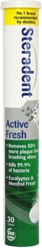 STERADENT REINIGINGSTABLETTEN ACTIVE FRESH PLUS
