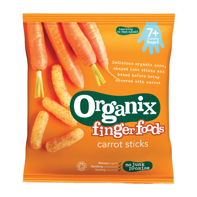 ORGANIX GOODIES FINGERFOODS PUFF CARROT 7 MND -NL-BIO-01