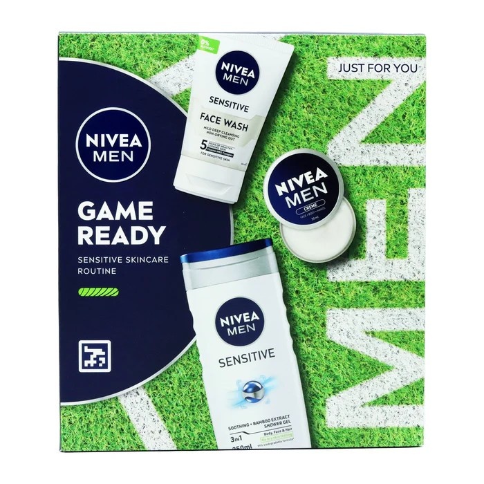 GVPH NIVEA MEN SENSITIVE GAME READY DOUCHE-FACE WASH-CREME