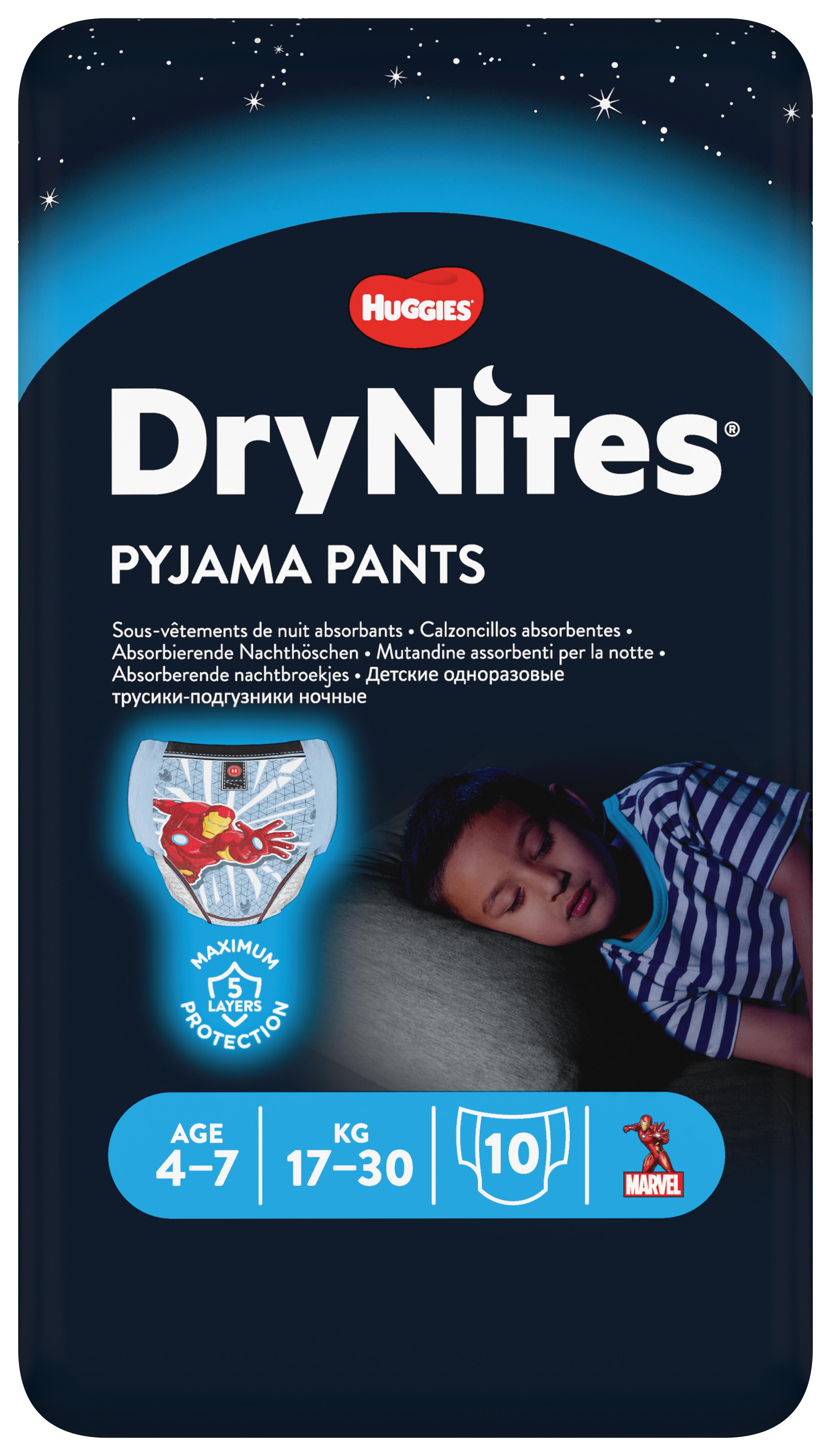 HUGGIES DRYNITES MEDIUM BOY 4-7 JAAR