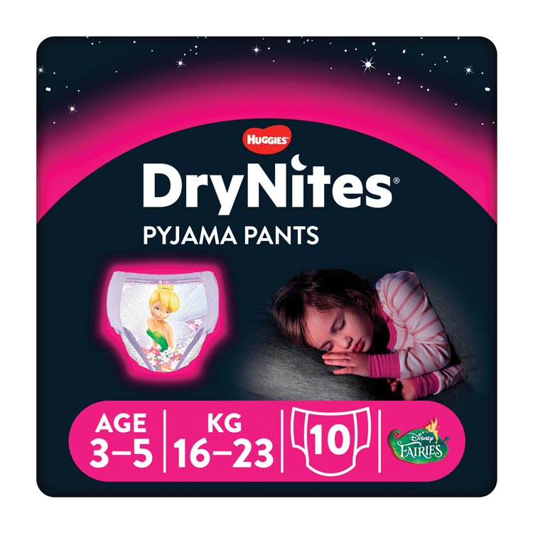HUGGIES DRYNITES SMALL GIRL 3-5 JAAR