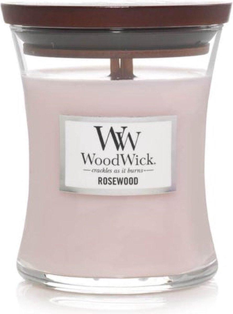 WOODWICK KAARS MEDIUM ROSEWOOD
