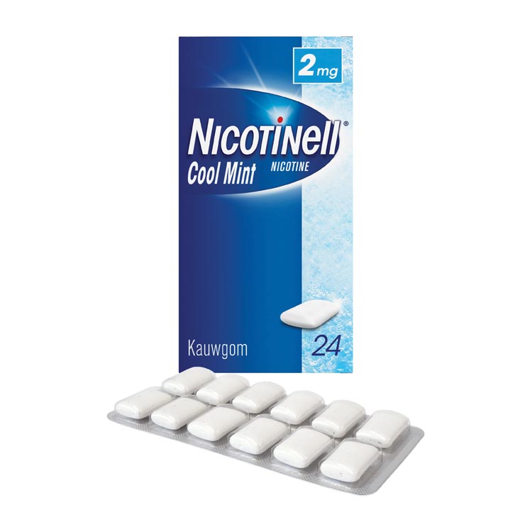 NICOTINELL KAUWGOM 2MG COOLMINT