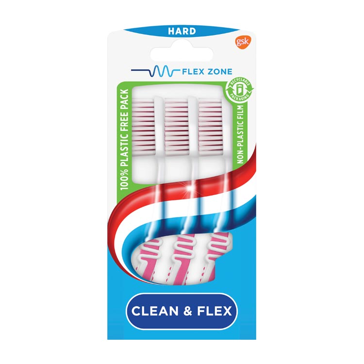 AQUAFRESH TANDENBORSTEL CLEAN FLEX HARD TRIO