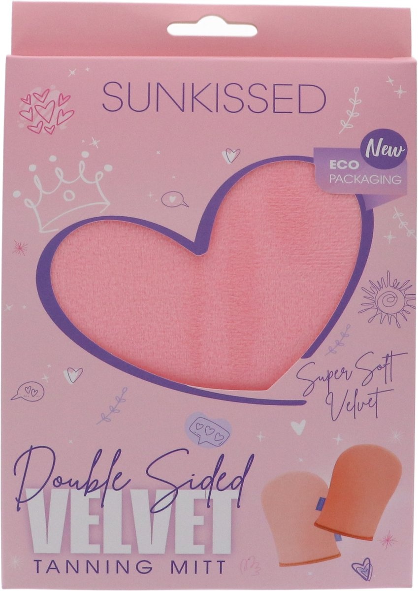 SUNKISSED DOUBLE SIDED VELVET TANNING MITT ECO