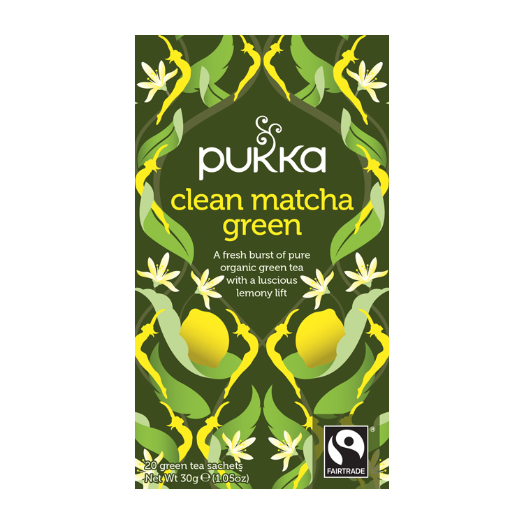 PUKKA THEE CLEAN MATCHA GREEN -NL-BIO-01