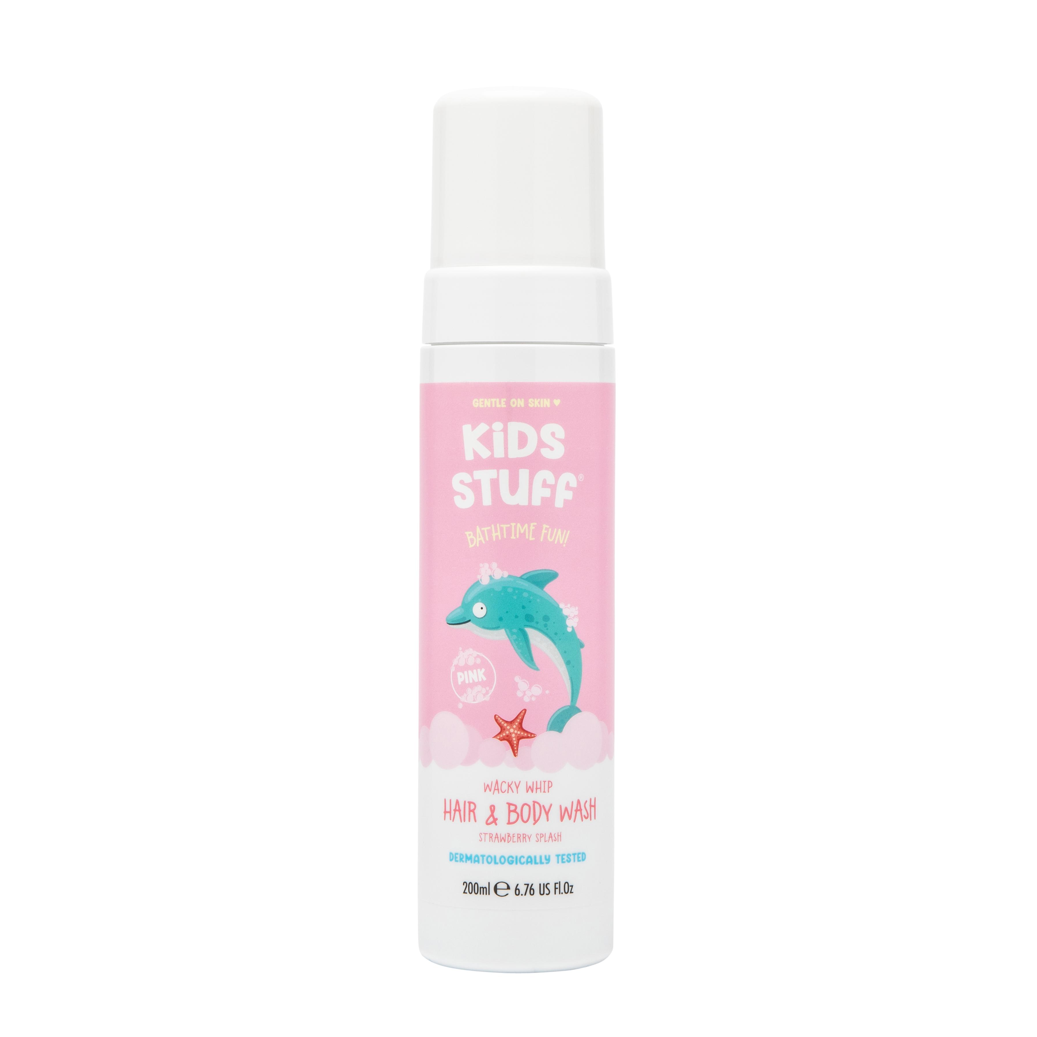 KIDS STUFF HAIR   BODY WASH WACKY WHIP PINK