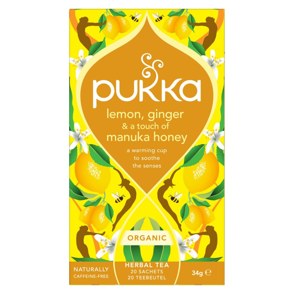 PUKKA THEE LEMON GINGER   A TOUCH OF MANUKA HONEY BIO -NL-BIO-01