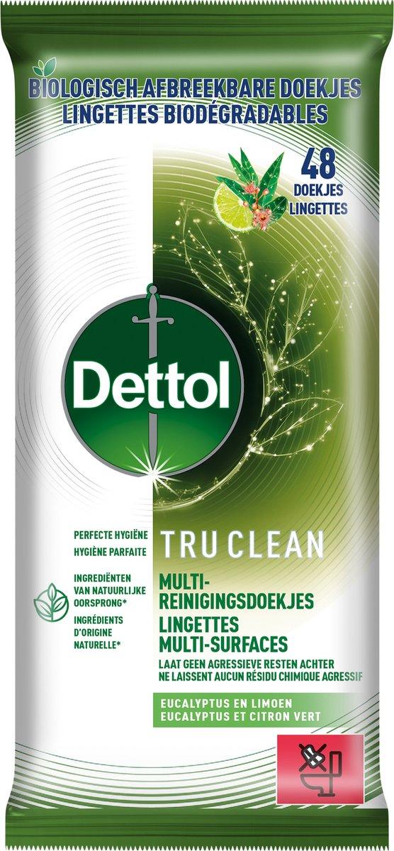 DETTOL MULTI REINIGINGS DOEKJES TRU CLEAN EUCALYTUS   LIME