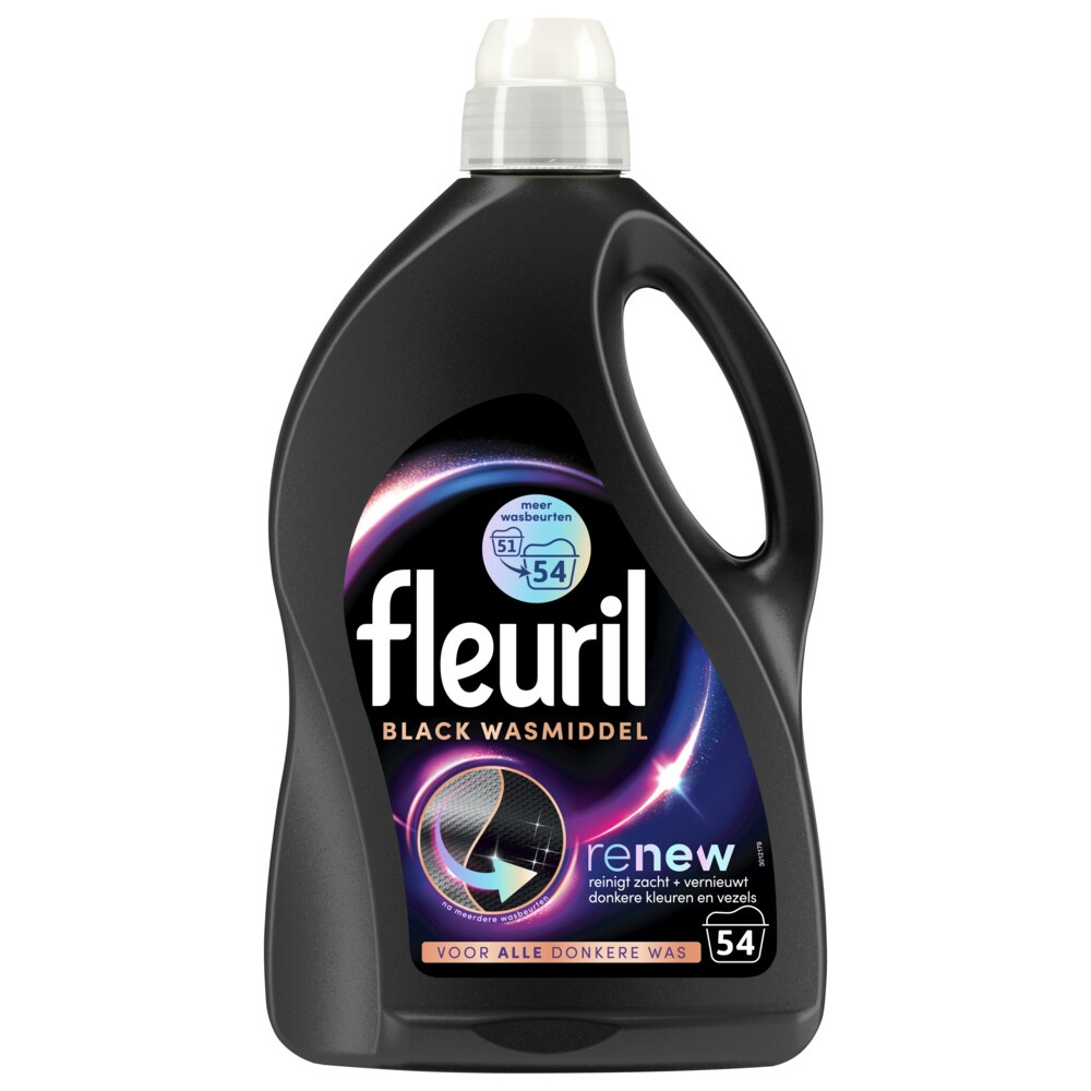 FLEURIL WASMIDDEL RENEW LIQUID BLACK
