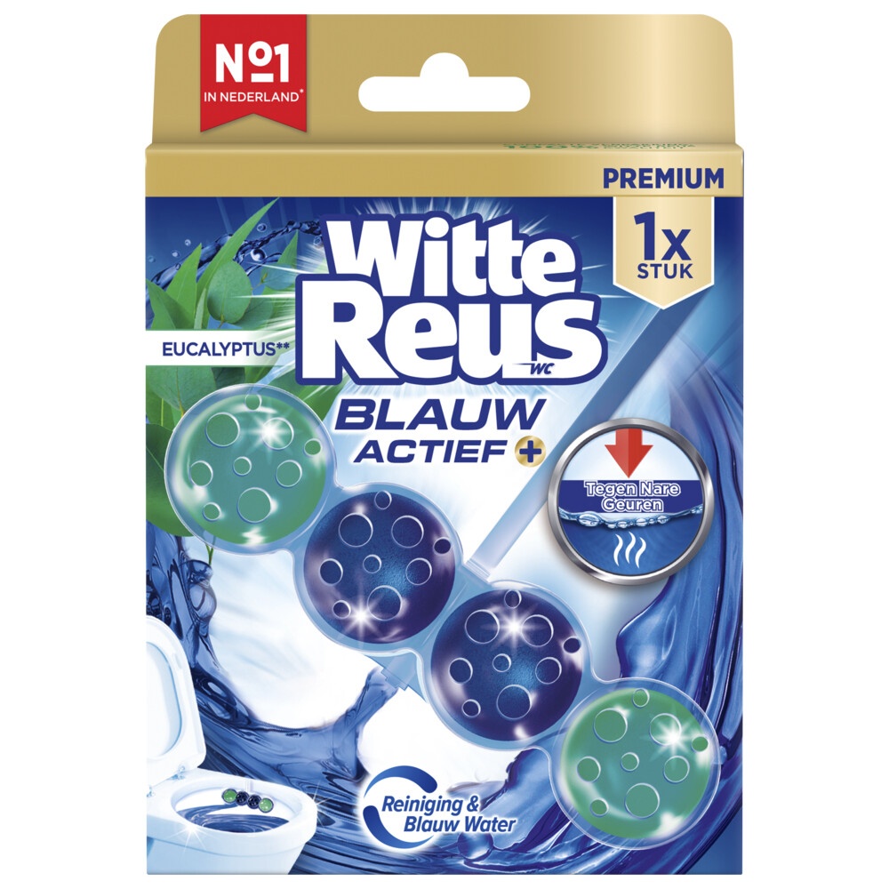 WITTE REUS WC BLOK BLAUW ACTIEF EUCALYPTUS