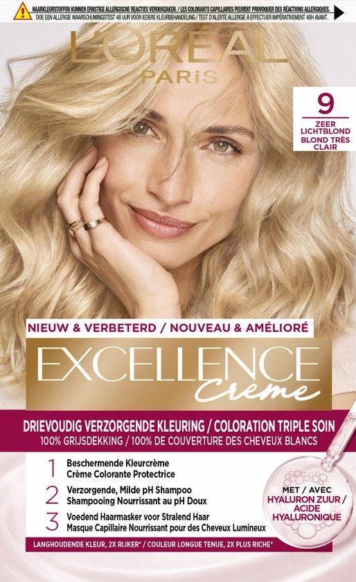 LOREAL PARIS EXCELLENCE CREME 9 ZEER LICHTBLOND