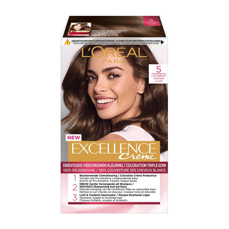 LOREAL PARIS EXCELLENCE CREME 5 LICHTBRUIN