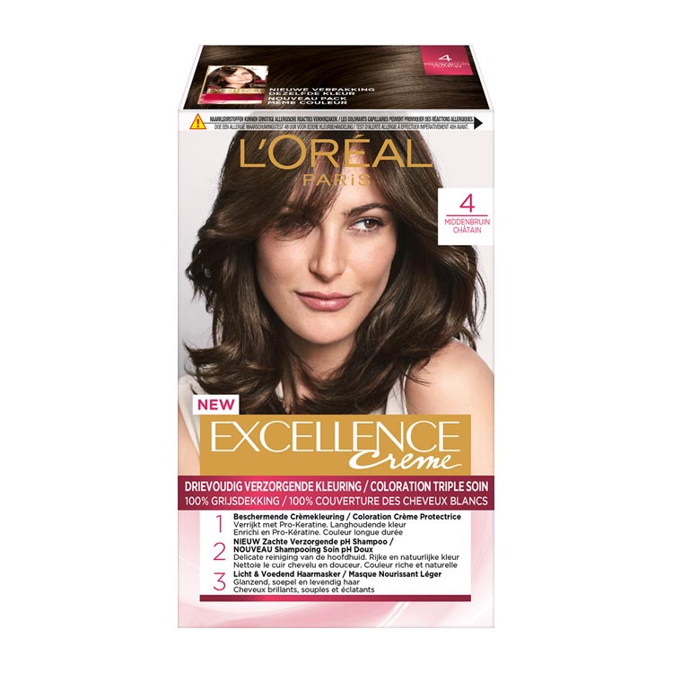 LOREAL PARIS EXCELLENCE CREME 4 MIDDENBRUIN