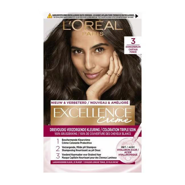 LOREAL PARIS EXCELLENCE CREME 3 DONKERBRUIN