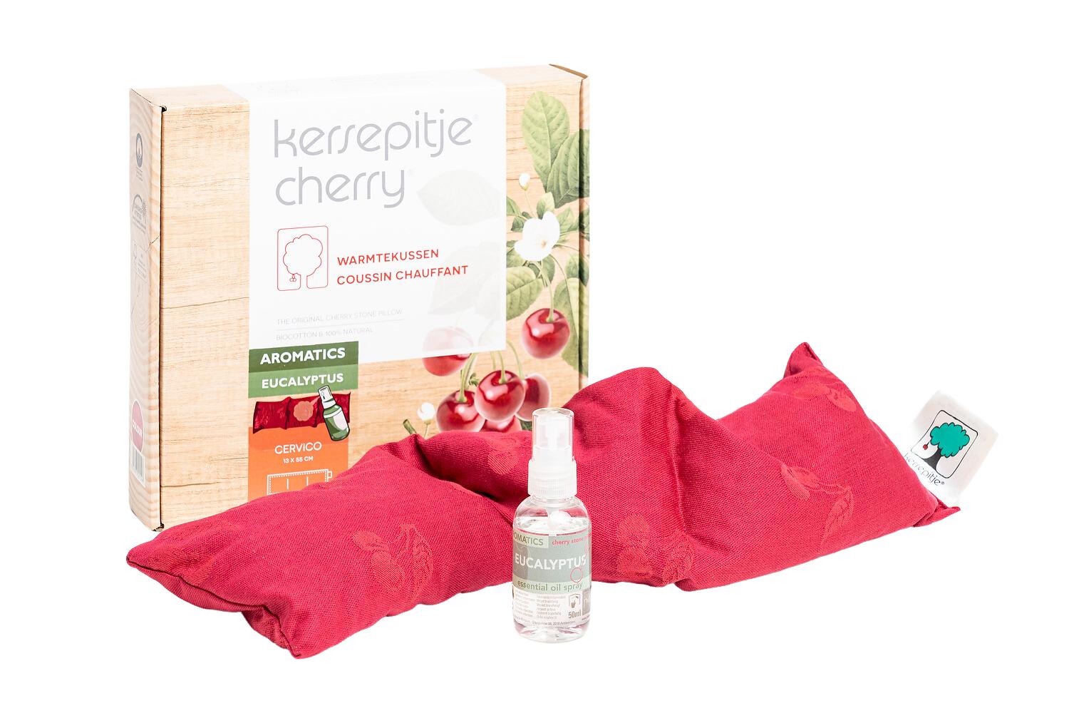 KERSEN HITTEPIT KUSSEN CERVICO AROMA EUCALYPTUS 23 X 55 CM