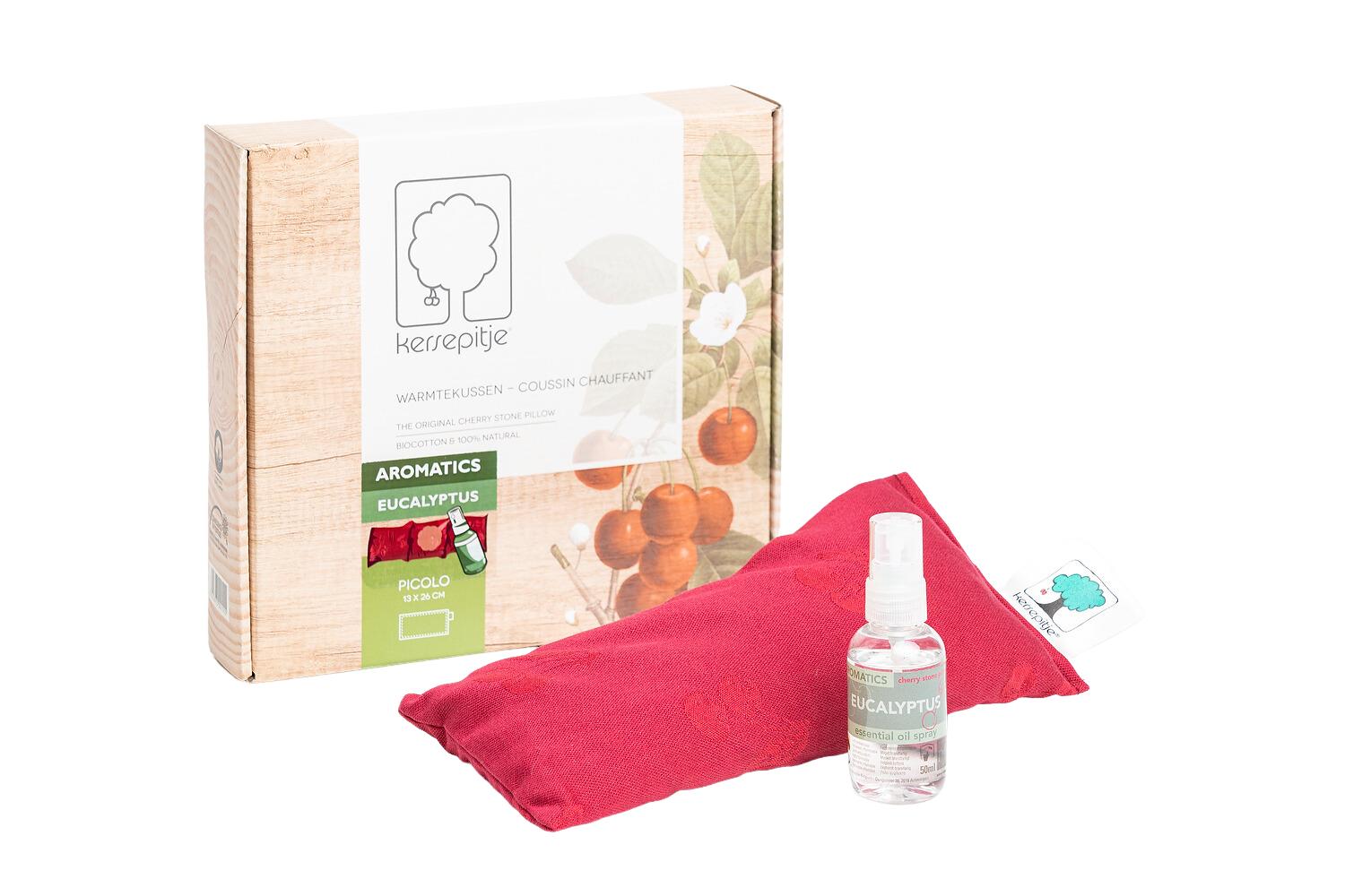 KERSEN HITTEPIT KUSSEN PICOLO AROMA EUCALYPTUS 23 X 55 CM