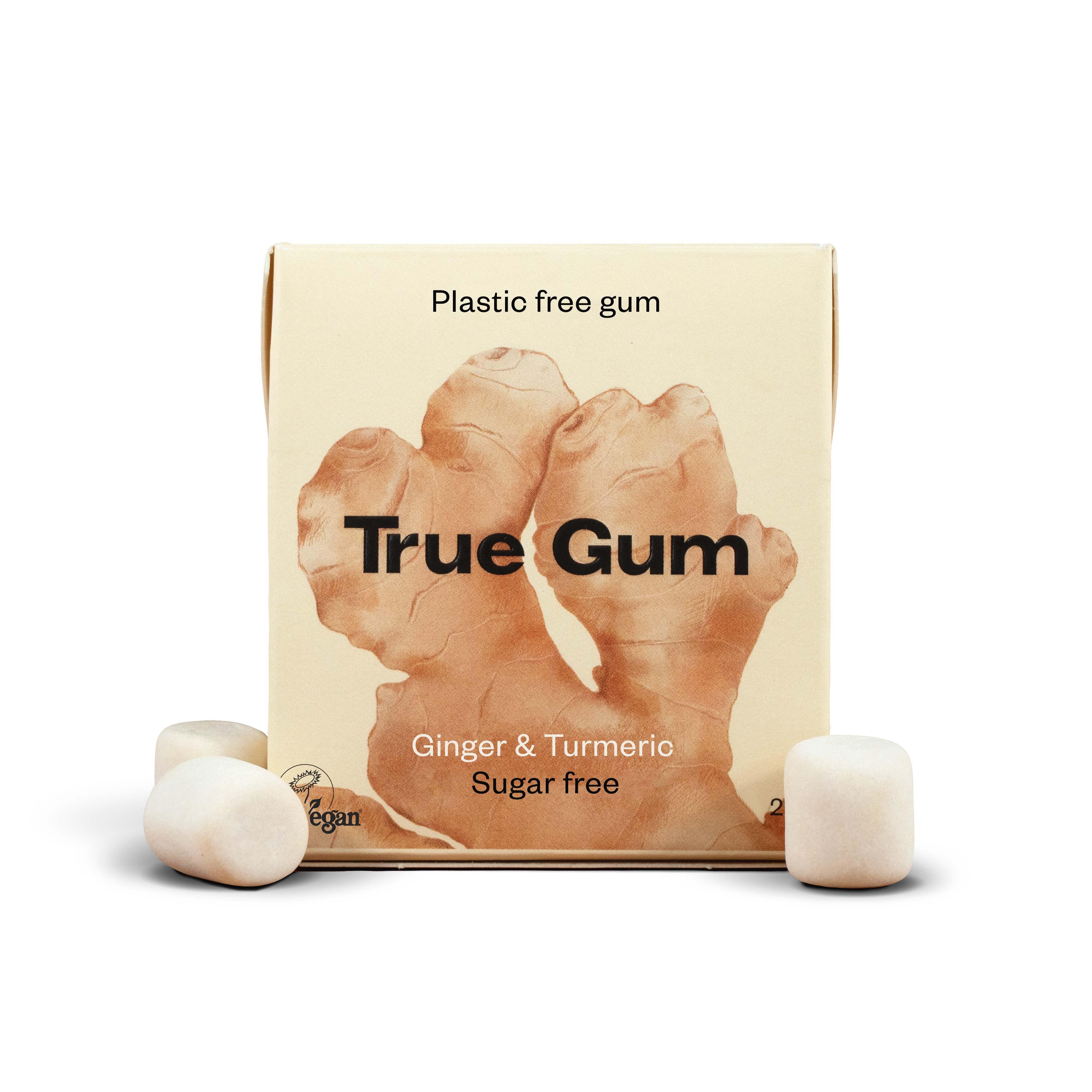 TRUE GUM GINGER   TURMERIC SUGARFREE