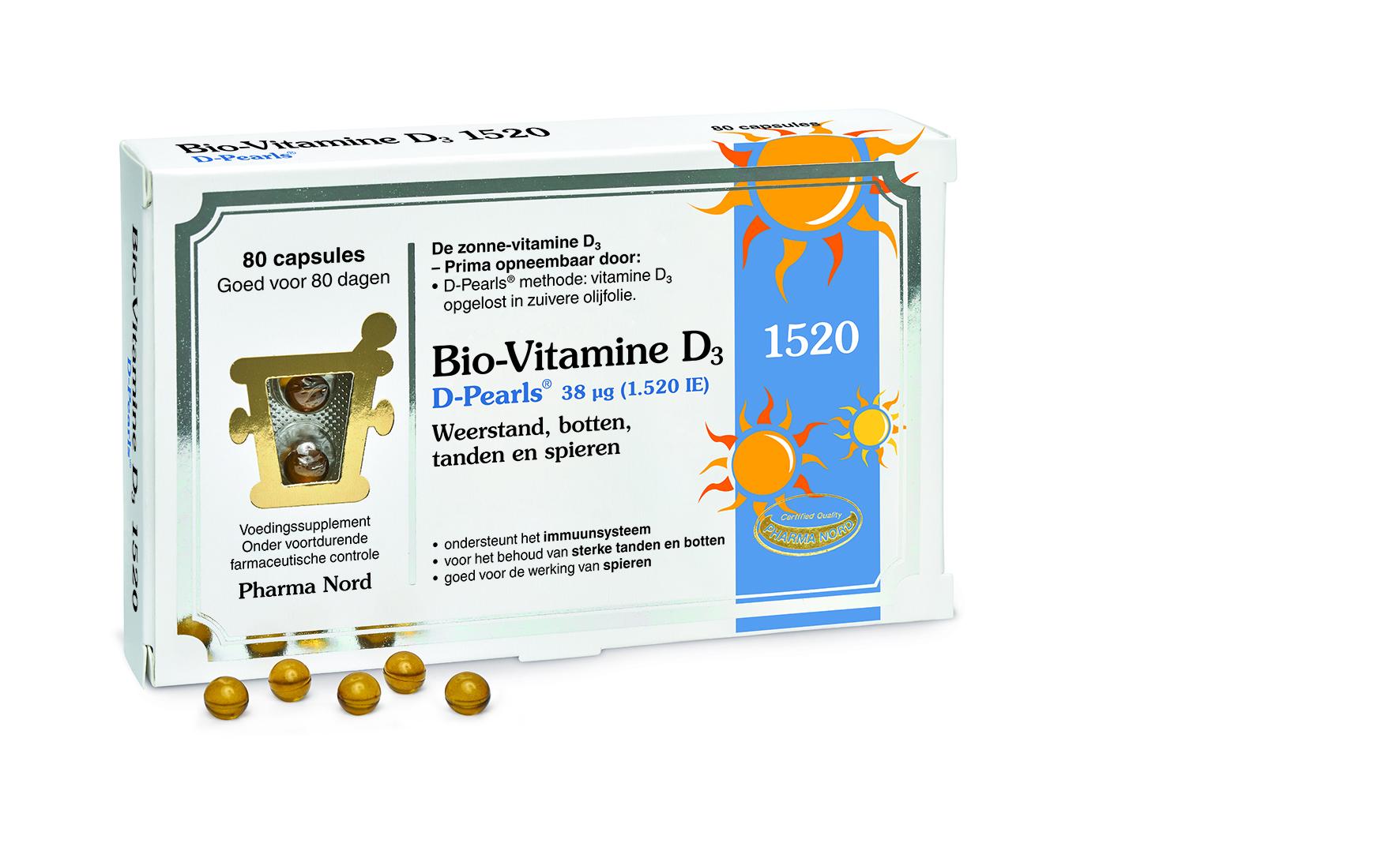 PHARMA NORD BIO-VITAMINE D3 38 MCG 1520 IE