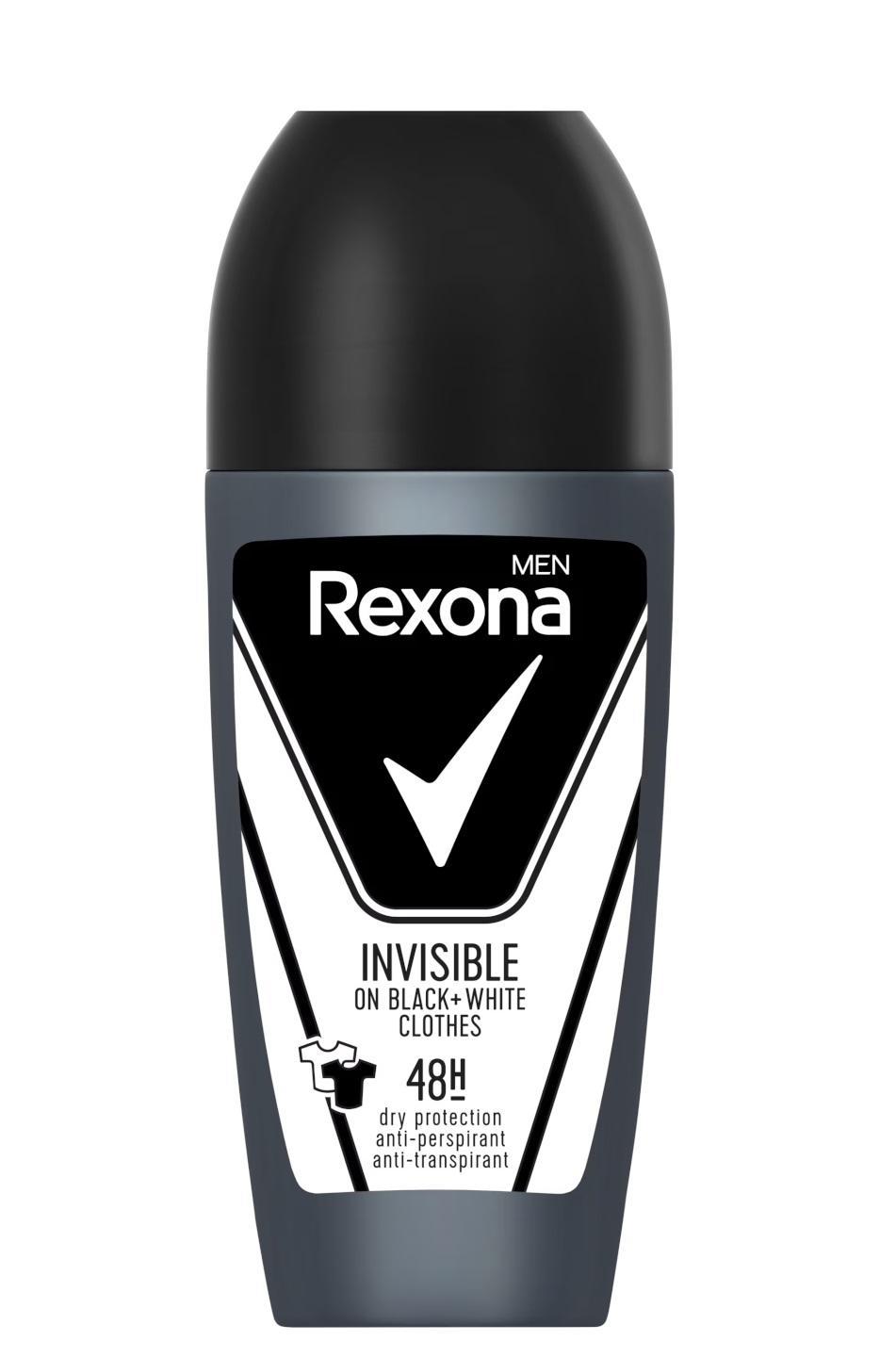 REXONA MEN DEOROLLER INVISIBLE BLACK WHITE