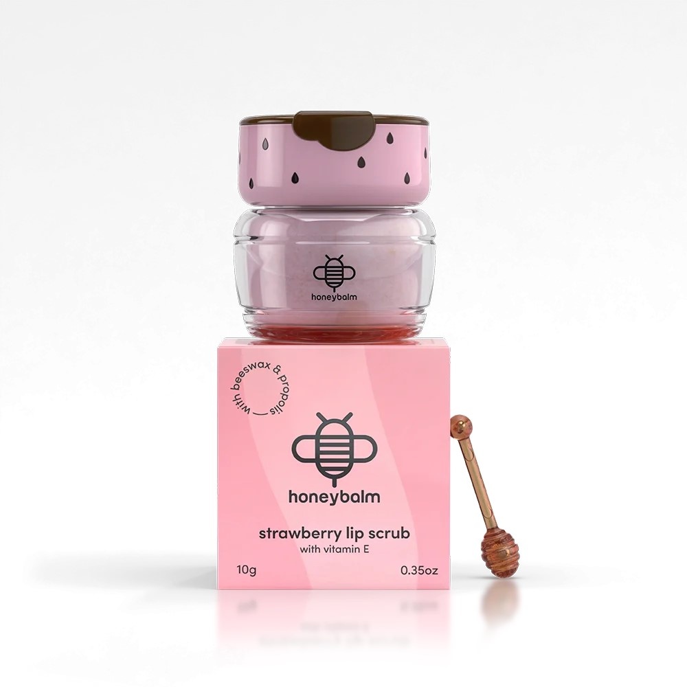 HONEYBALM LIPSCRUB STRAWBERRY