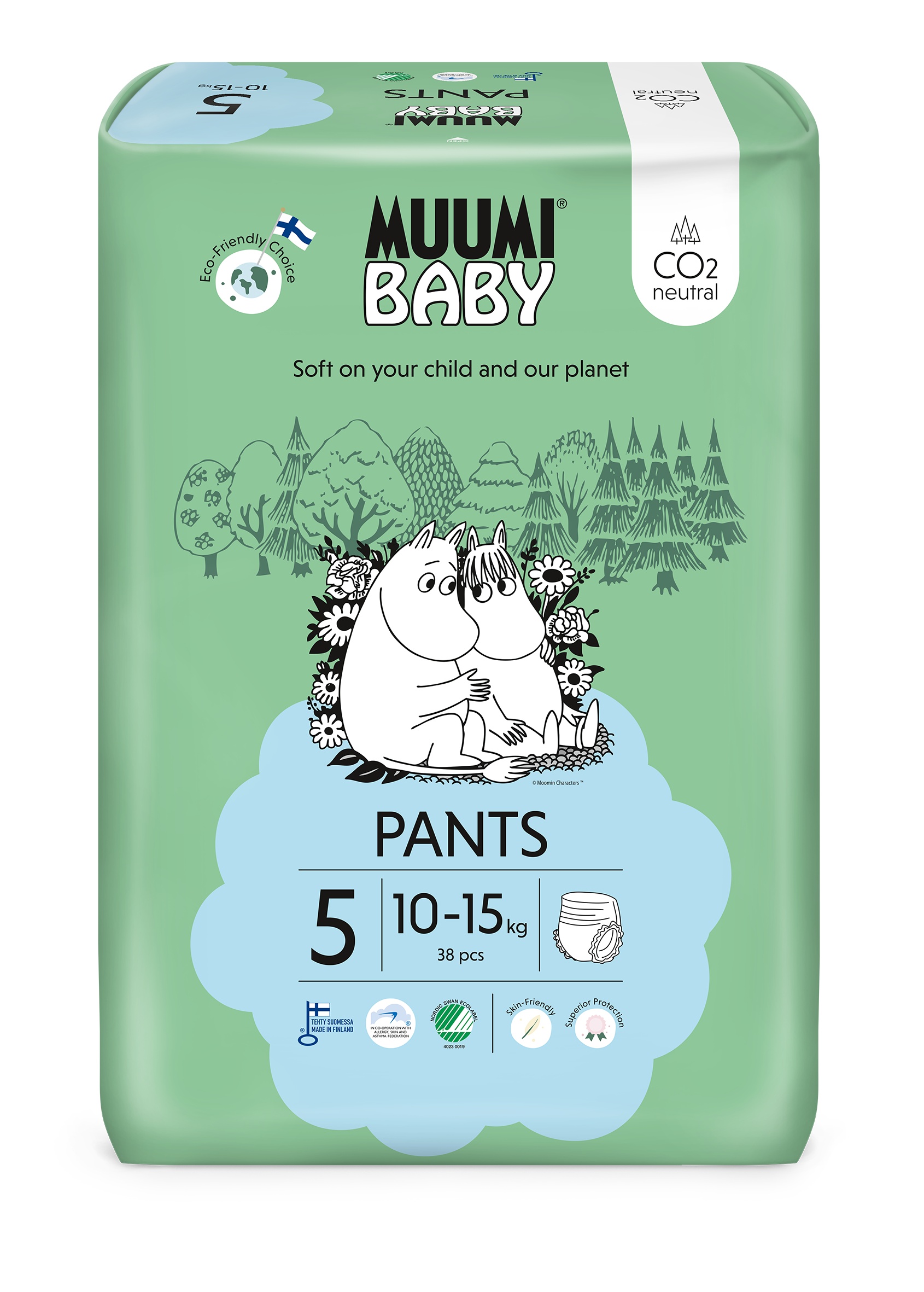 MUUMI BABY LUIERBROEKJES MAAT 5  10-15 KG