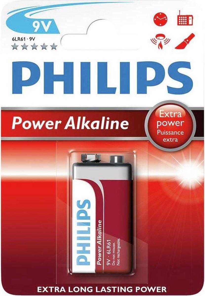 PHILIPS POWER ALKALINE 9V/6LR61