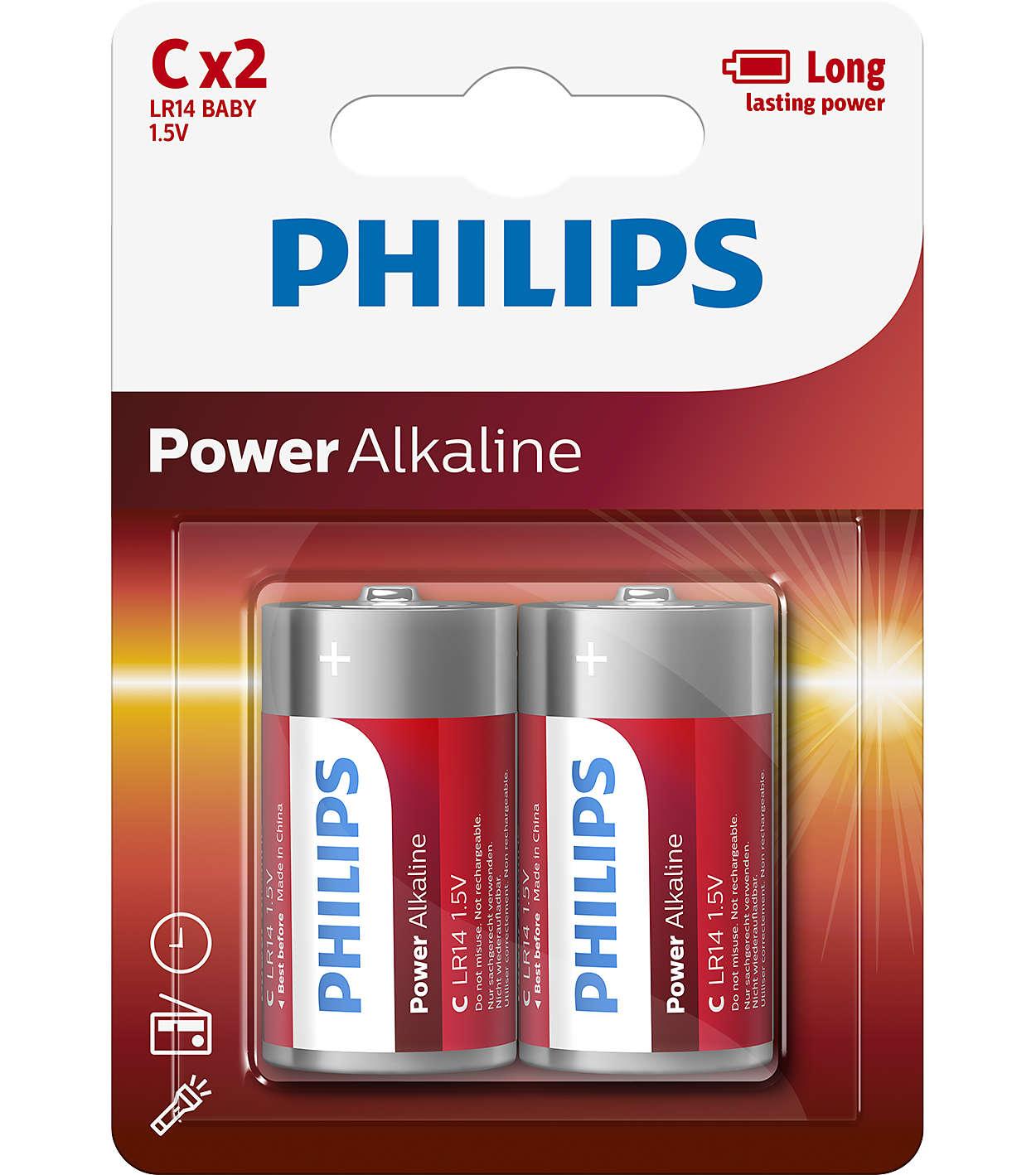 PHILIPS POWER ALKALINE C/LR14