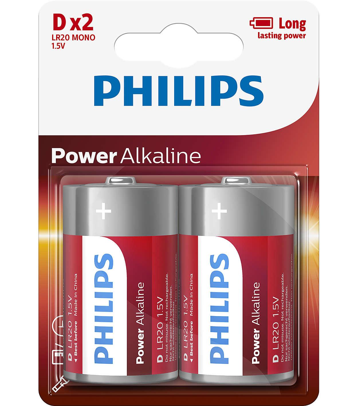 PHILIPS POWER ALKALINE D/LR20