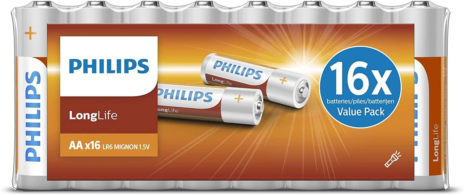 PHILIPS BATTERIJ LONGLIFE AA LR6