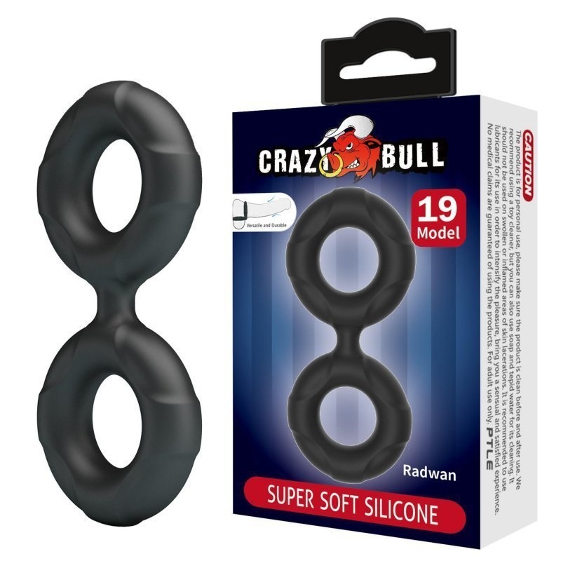 CRAZY BULL RADWAN COCK RING MODEL 19 ZWART