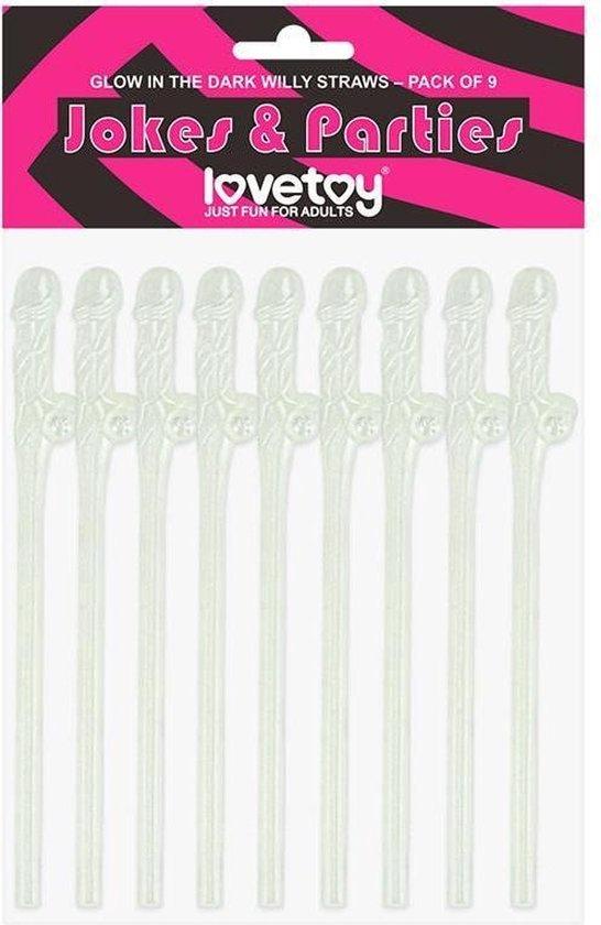 LOVETOY GLOW IN THE DARK RIETJES 9 ST