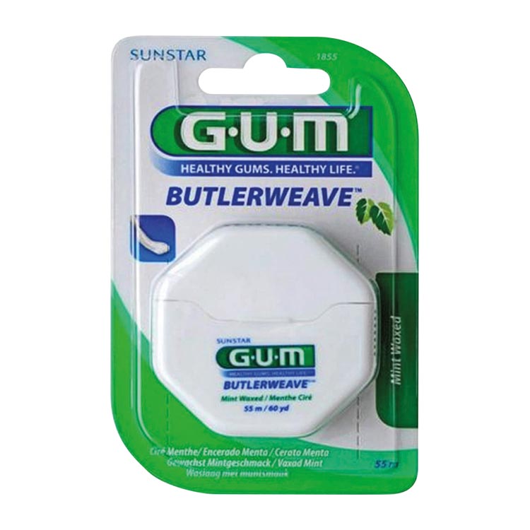 GUM FLOSS BUTLERWEAVE MINT WAXED 1855