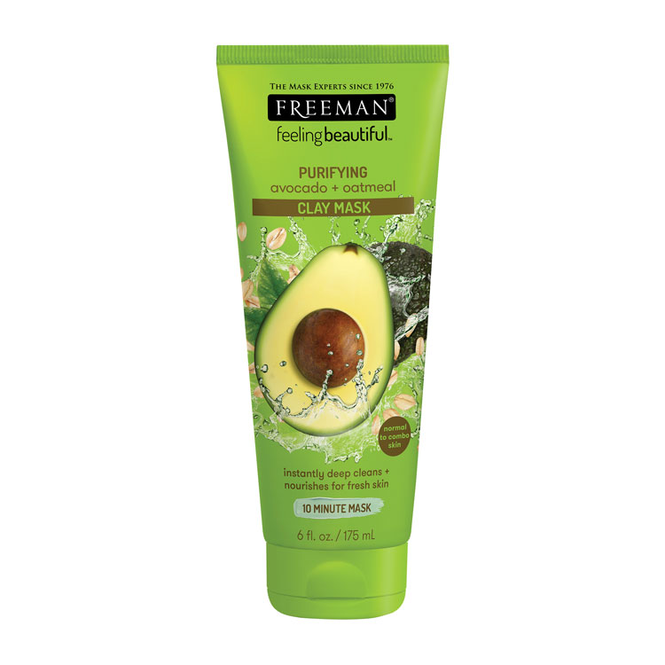 FREEMAN FACE CLAY MASK AVOCADO   OATMEAL