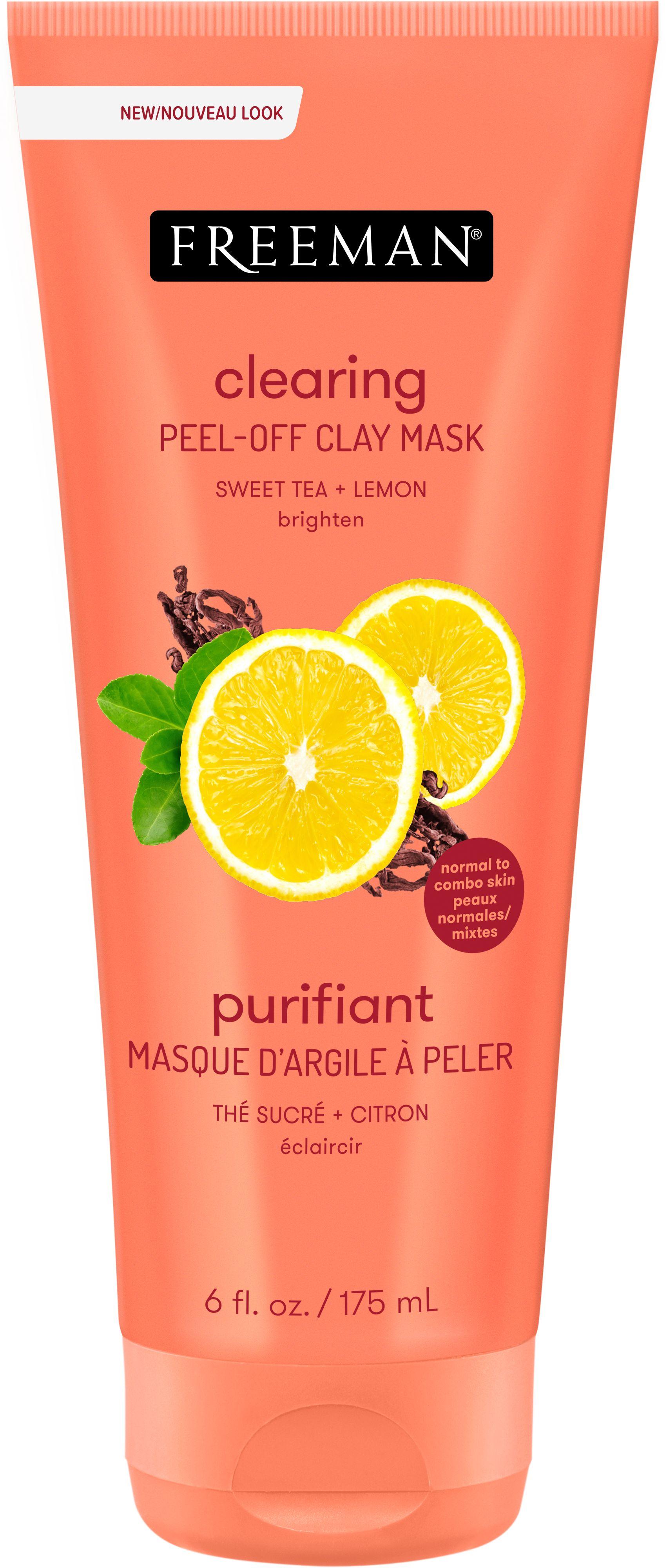 FREEMAN CLAY MASK PEEL OFF CLEANING SWEET TEA   LEMON