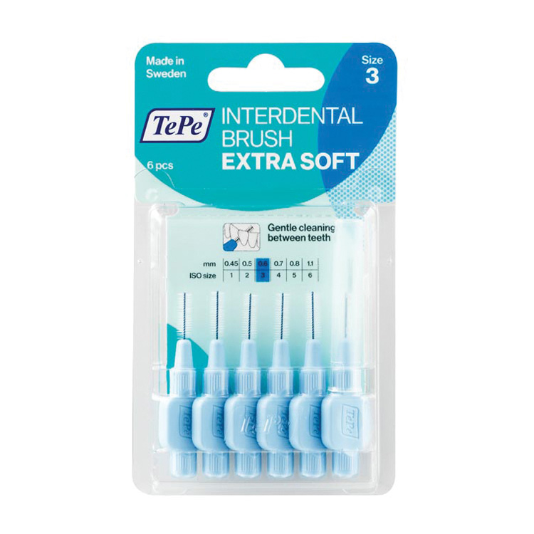 TEPE INTERDENTALE RAGER X-SOFT LICHTBLAUW 0,6