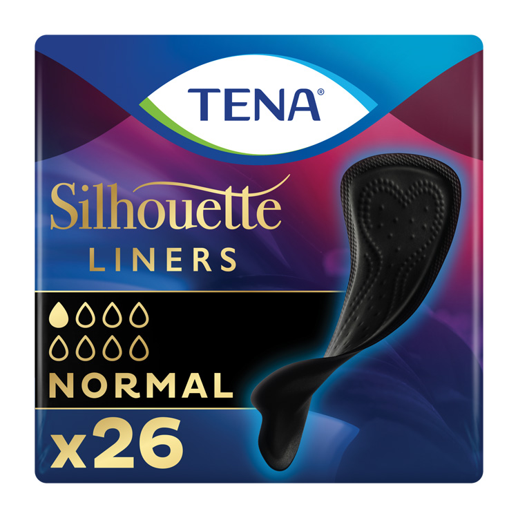 TENA LADY SILHOUETTE NORMAL LINER BLACK