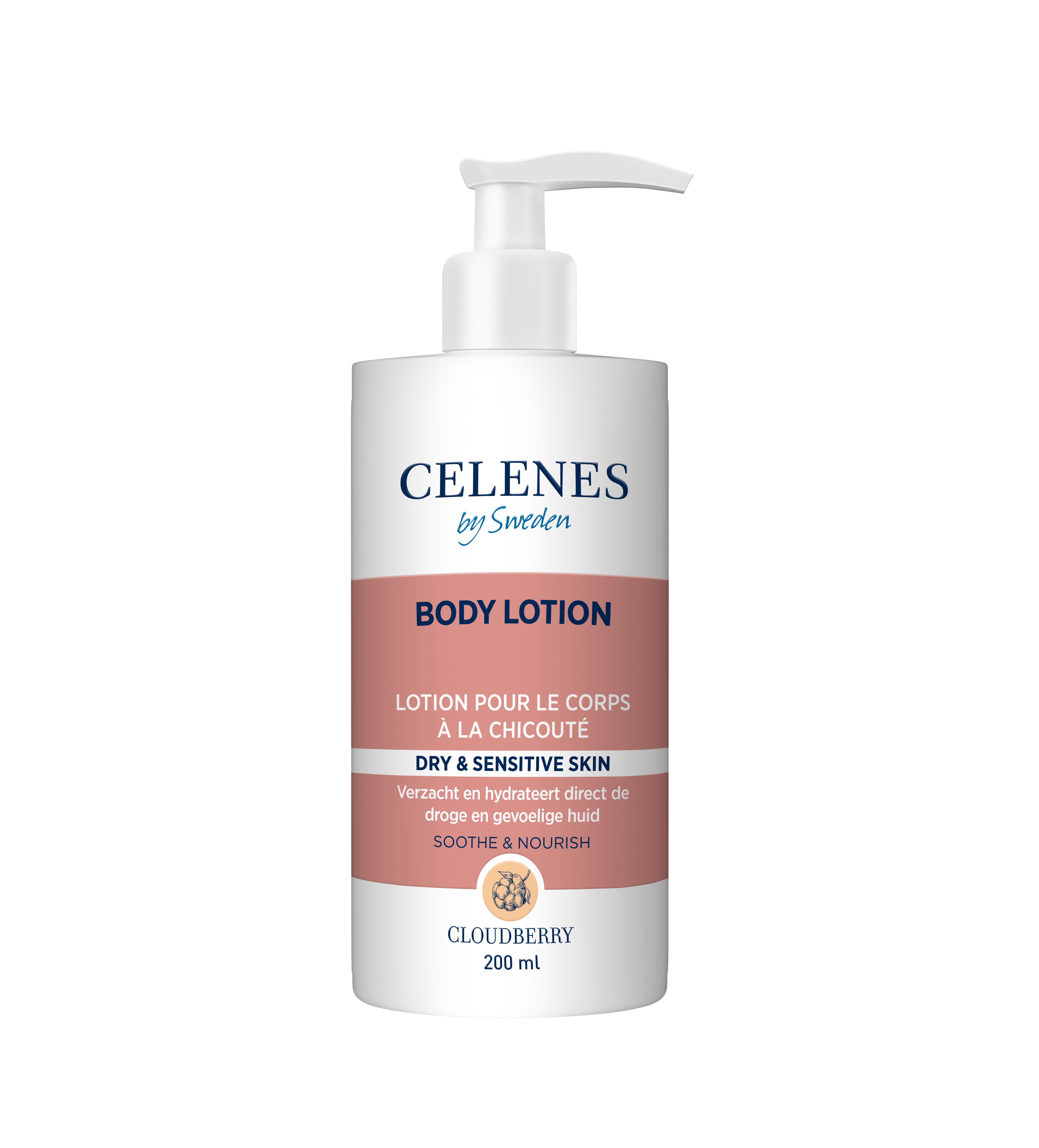 CELENES CLOUDBERRY BODYLOTION DRY/SENSITIVE ONGEPARFUMEERD