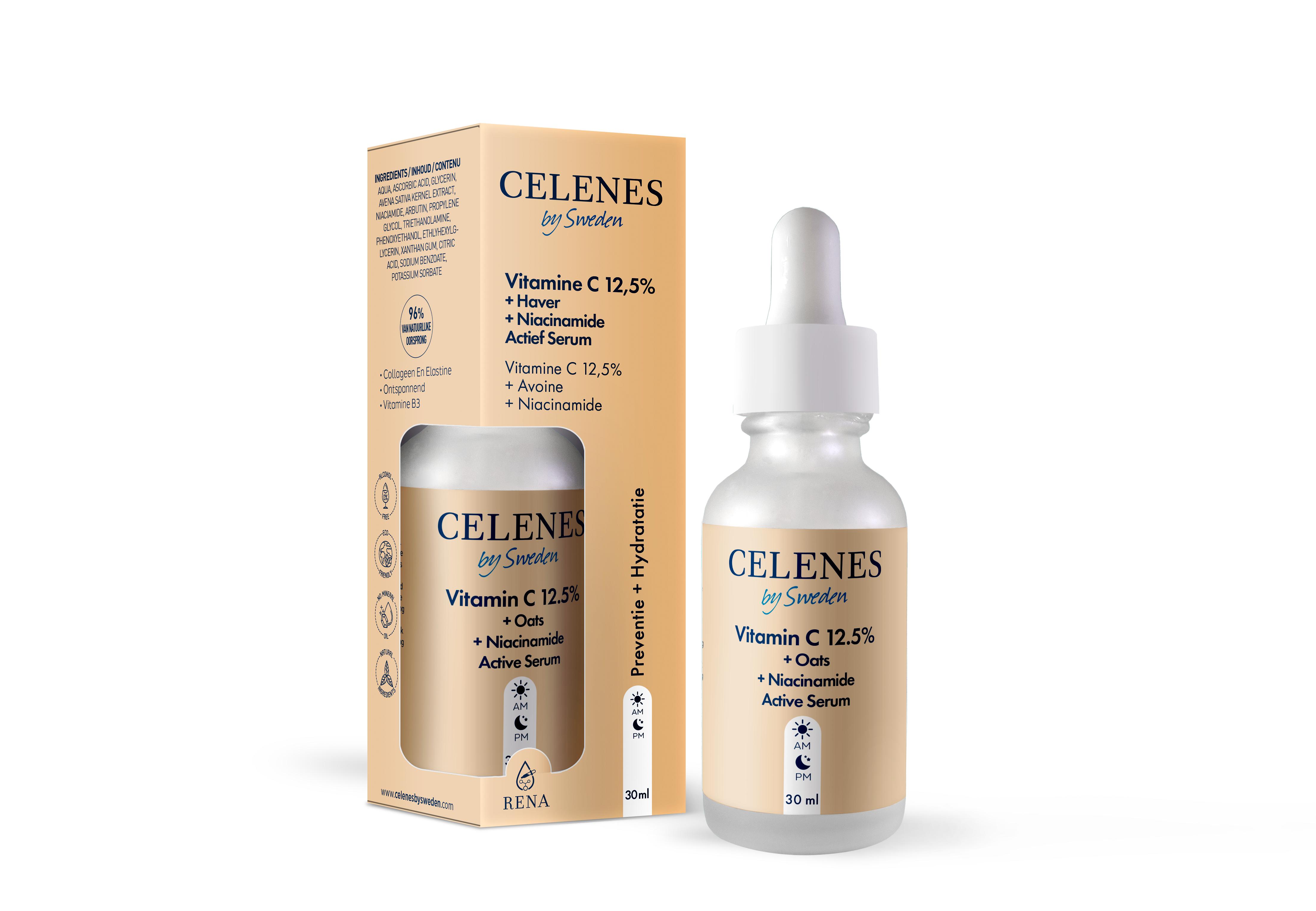 CELENES SERUM VITAMINE C 12,5%   OATS   NIACINAMIDE