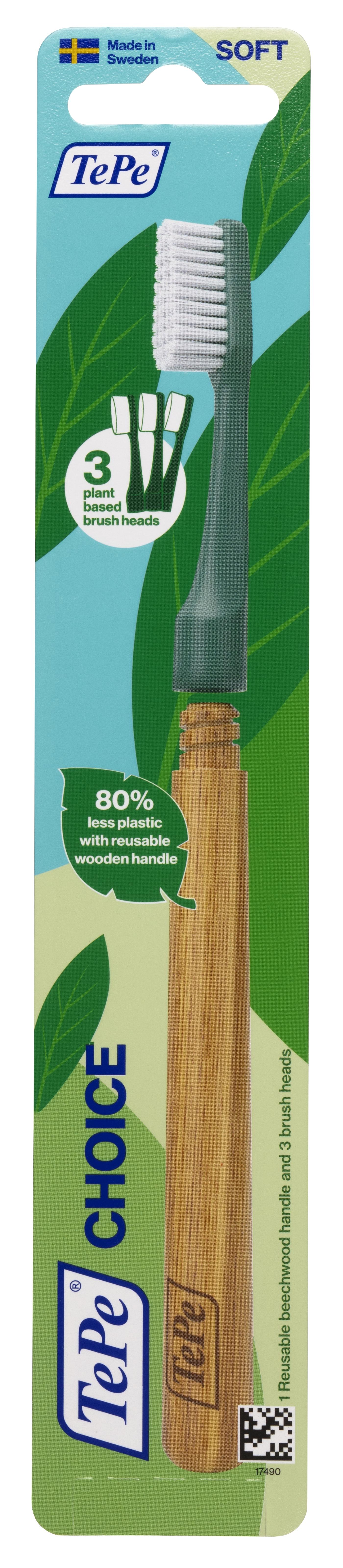 TEPE TANDENBORSTEL CHOICE SOFT GROEN