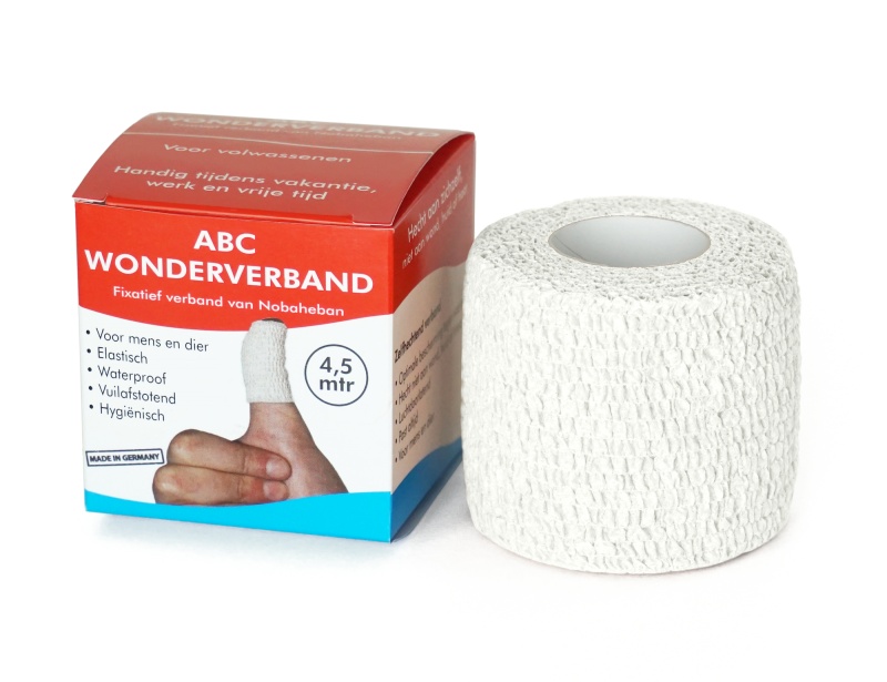 ABC WONDERVERBAND WIT ZELFHECHTEND 4,5CM