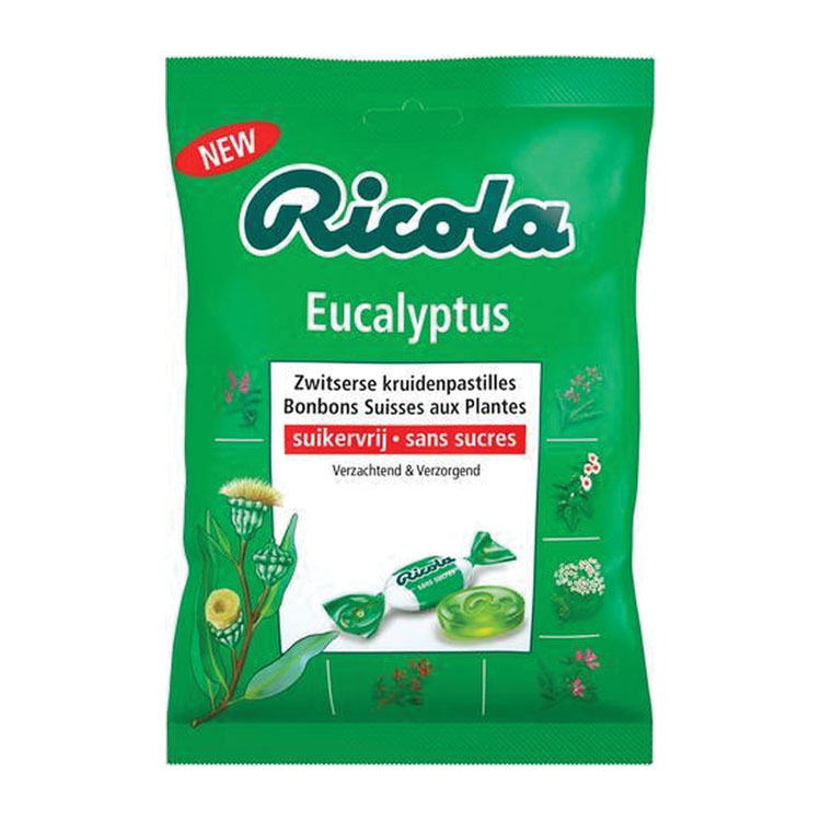 RICOLA ZAKJE EUCALYPTUS SUIKERVRIJ