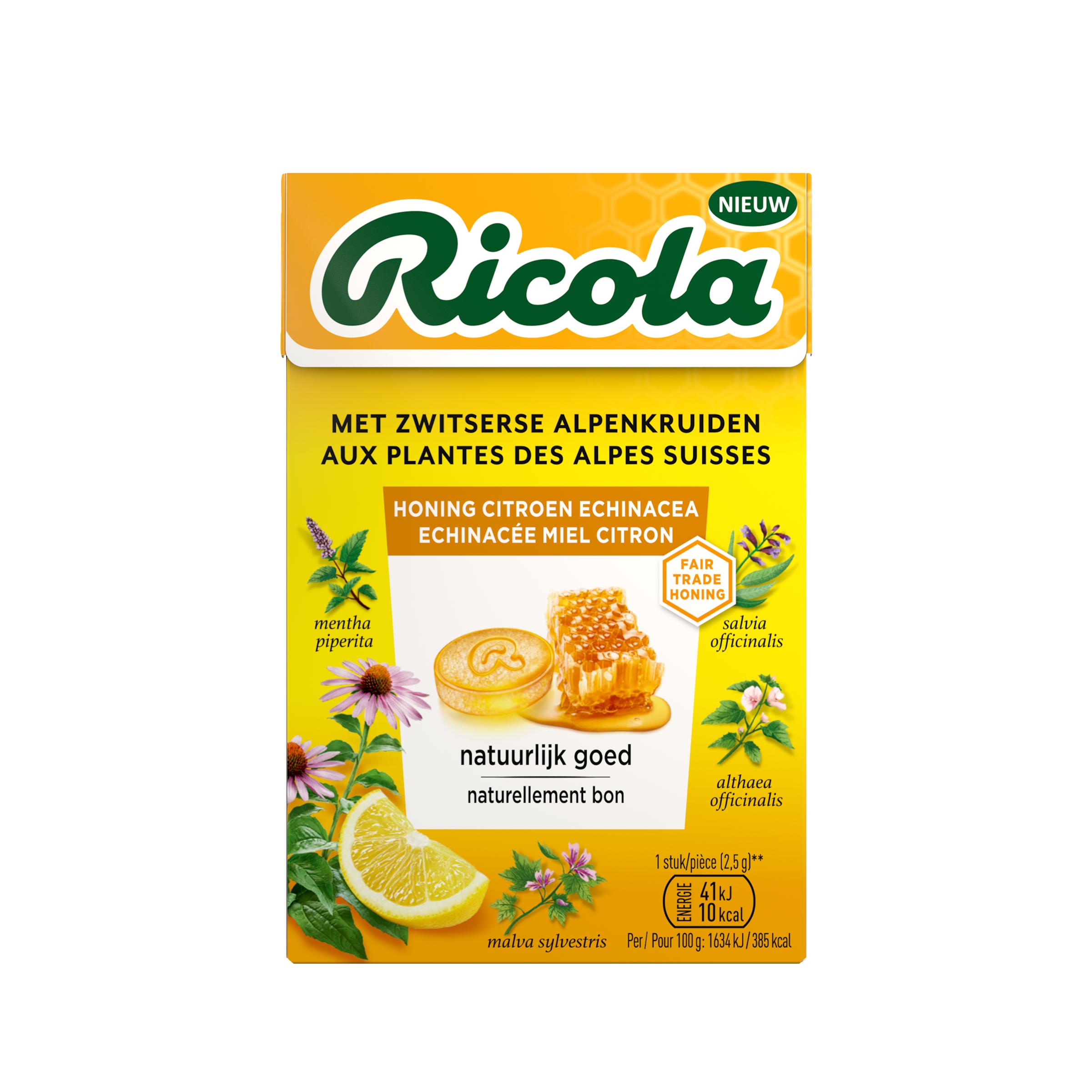 RICOLA PASTILLES HONING CITROEN ECHINACEA