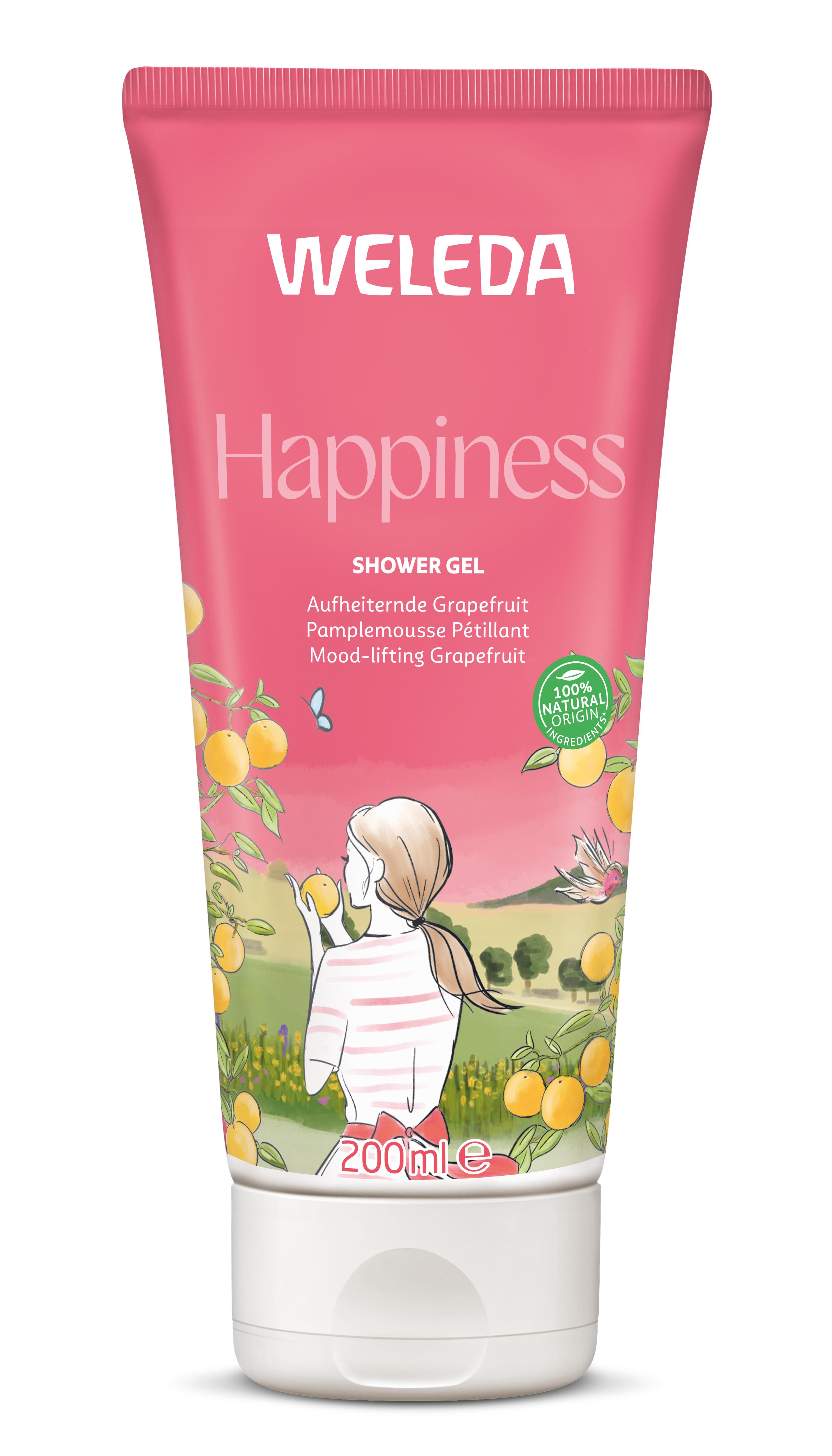 WELEDA HAPPINESS DOUCHE GEL GRAPEFRUIT
