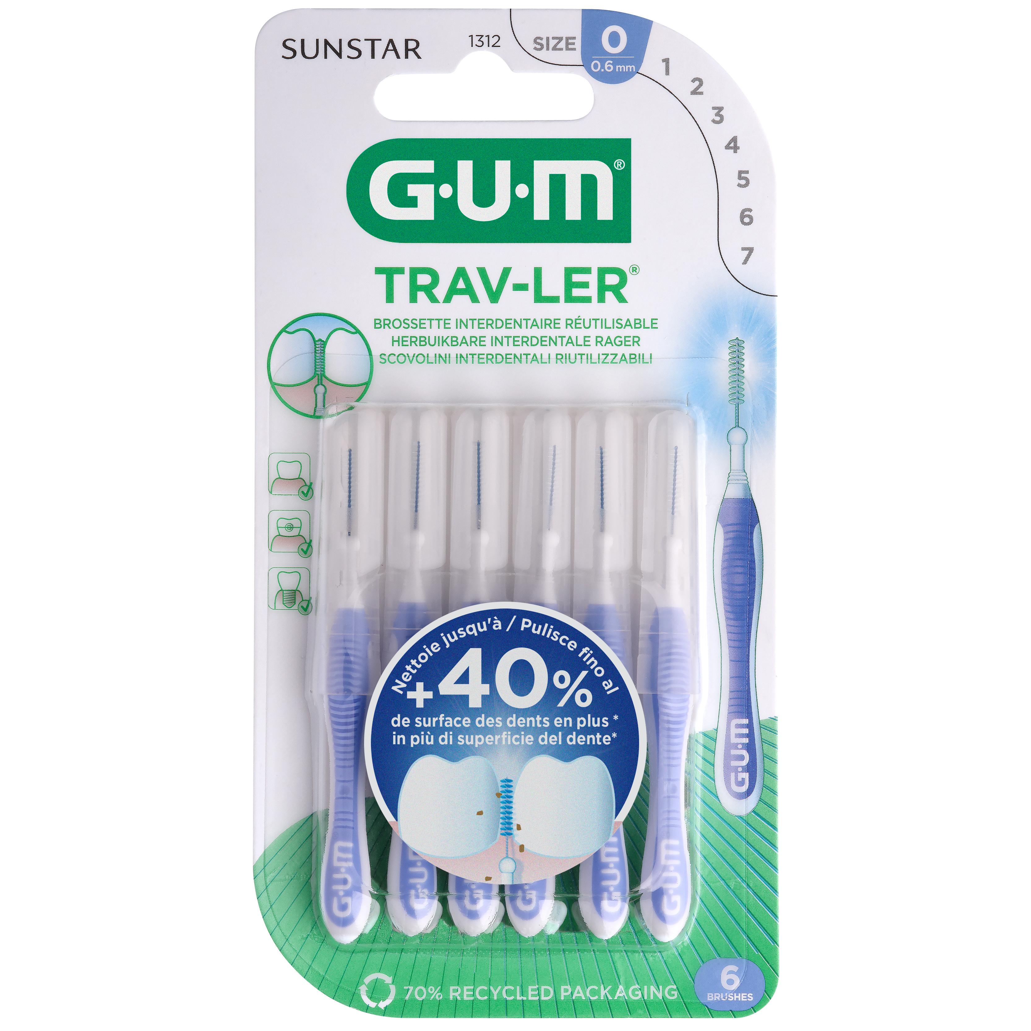 GUM RAGERS TRAV-LER LAVENDEL 0.6MM 1312