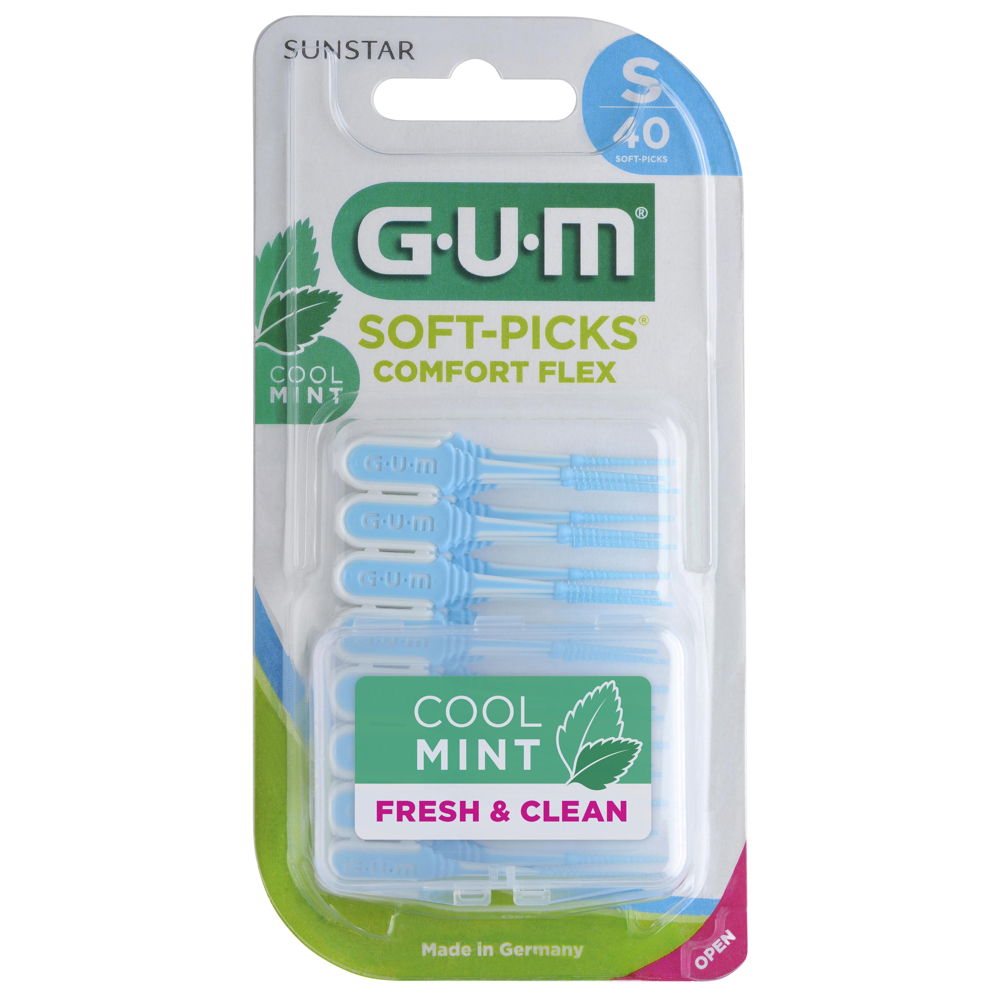 GUM SOFT PICKS COMFORT FLEX SMALL MINT