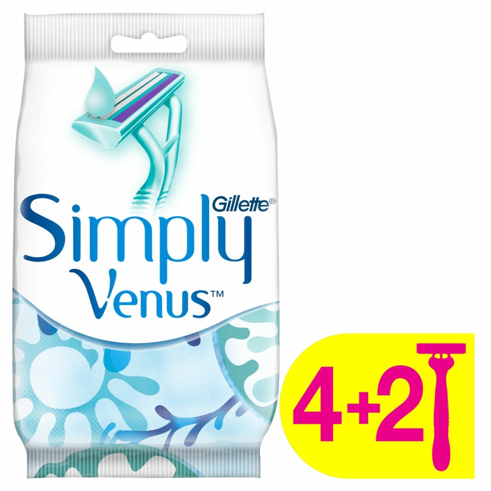 GILLETTE WOMAN SIMPLY VENUS 2 WEGWERPMESJES