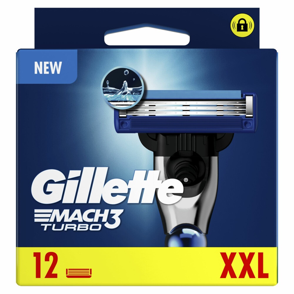 GILLETTE MACH3 MESJES TURBO 12 PACK